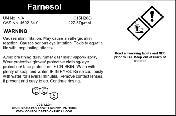 Farnesol | Fragrance/Aroma Compound - Image 3