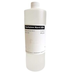 Polyethylene Glycol (400) bottle.