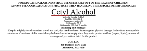 Cetyl Alcohol – Cosmetic Grade Emollient & Thickening Agent - Image 3