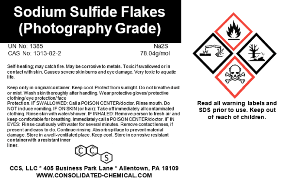 Sodium Sulfide Flakes - Photography Grade - Image 3