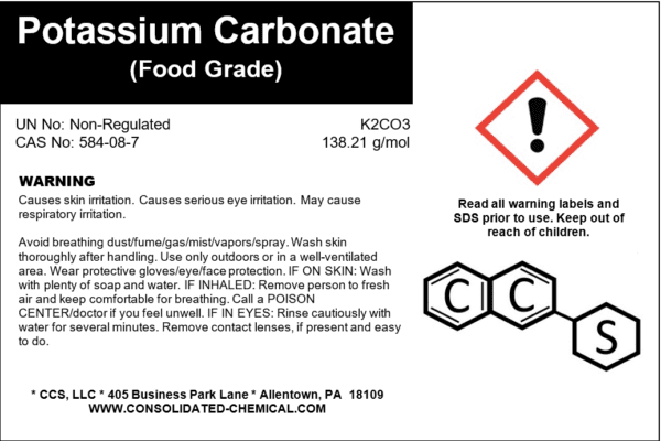 Potassium Carbonate – Food Grade (E501) - Image 3