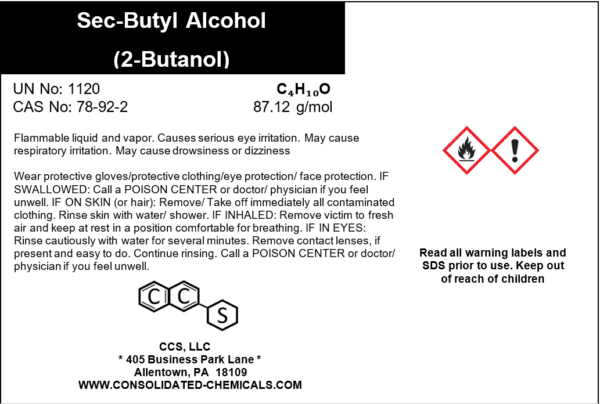 Sec-Butyl Alcohol (Secondary Butyl Alcohol) - Image 4