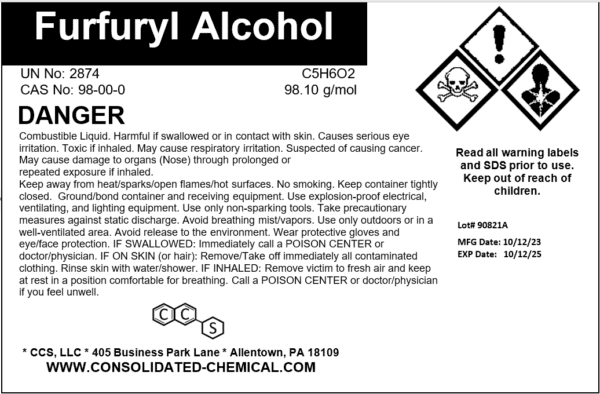 Furfuryl Alcohol – High-Purity Solvent - Image 3