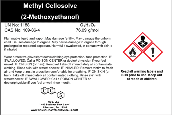 Methyl Cellosolve (2-Methoxyethanol) - Image 3