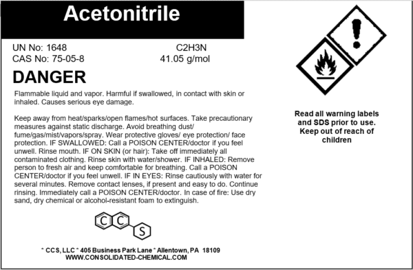 Acetonitrile - High Purity Solvent - Image 3