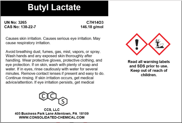 Butyl Lactate (Butyl 2-Hydroxypropanoate) - Image 4