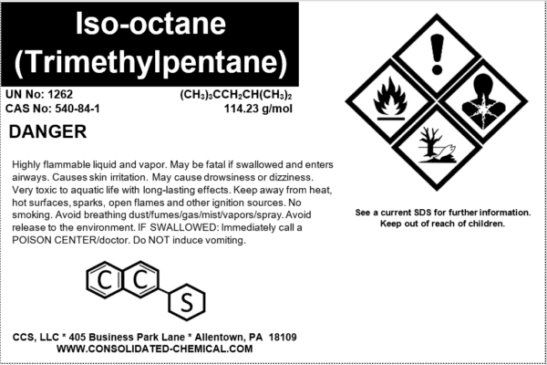 Isooctane (2,2,4-Trimethylpentane) - ACS Grade Hydrocarbon - Image 3