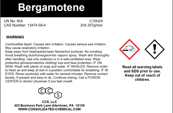 Bergamotene | Natural Fragrance & Flavor Ingredient - Image 4