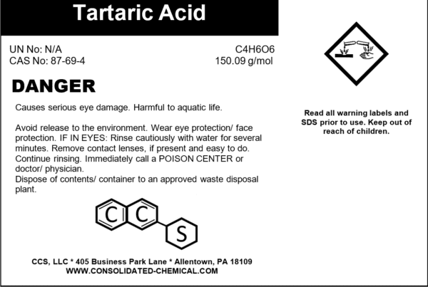 Tartaric Acid | High-Purity Crystalline Powder | Food Grade - Image 2